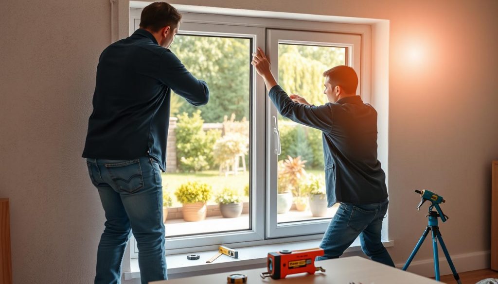 energieeffiziente Fenster Installation
