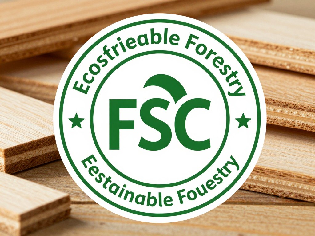 FSC-Zertifizierungsssiegel für nachhaltige Holzwirtschaft