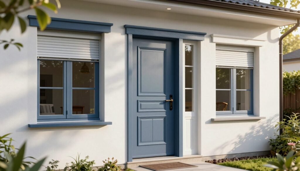 Farbkonzept für Fenster und Haustür