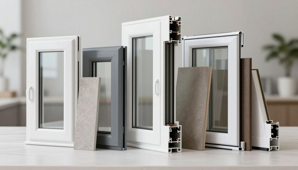 Oberflächen und Materialien für moderne Kunststofffenster